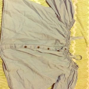 Denim of the shoulder shirt